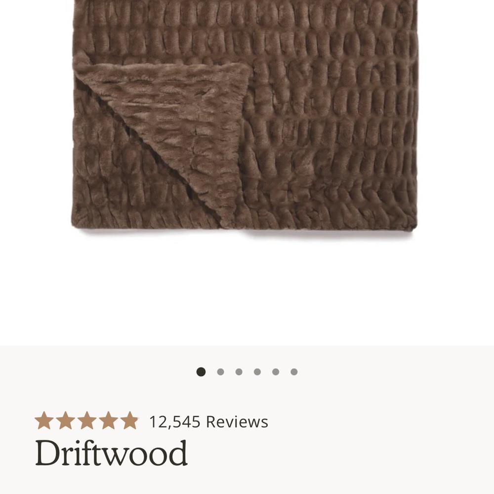 Lola Driftwood Brown Faux Fur Throw